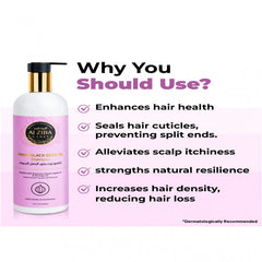 شامبو زيت البصل والبذور السوداء من الزيبا كيرز بخلاصة اكليل الجبل وزيت الجوجوبا وزيت المورينجا | يقلل تكسر الشعر حتى 98 | شامبو اطالة وتغذية اكثر 10 مرات للرجال والنساء | 500 مل