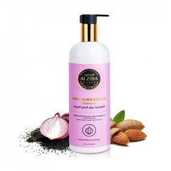 شامبو زيت البصل والبذور السوداء من الزيبا كيرز بخلاصة اكليل الجبل وزيت الجوجوبا وزيت المورينجا | يقلل تكسر الشعر حتى 98 | شامبو اطالة وتغذية اكثر 10 مرات للرجال والنساء | 500 مل