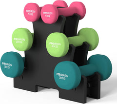 PROIRON Neoprene Dumbbells Weights Exercise & Fitness Dumbbells in 1kg 1.5kg 2kg 3kg 4kg 5kg 6kg 8kg 10kg Pair