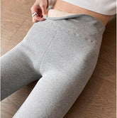 بنطلون نسائي من زيروكسي بخصر مرتفع وشتاء كاجوال عالي المرونة ومريح حراري مخملي saudishark