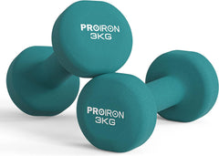 PROIRON Neoprene Dumbbells Weights Exercise & Fitness Dumbbells in 1kg 1.5kg 2kg 3kg 4kg 5kg 6kg 8kg 10kg Pair
