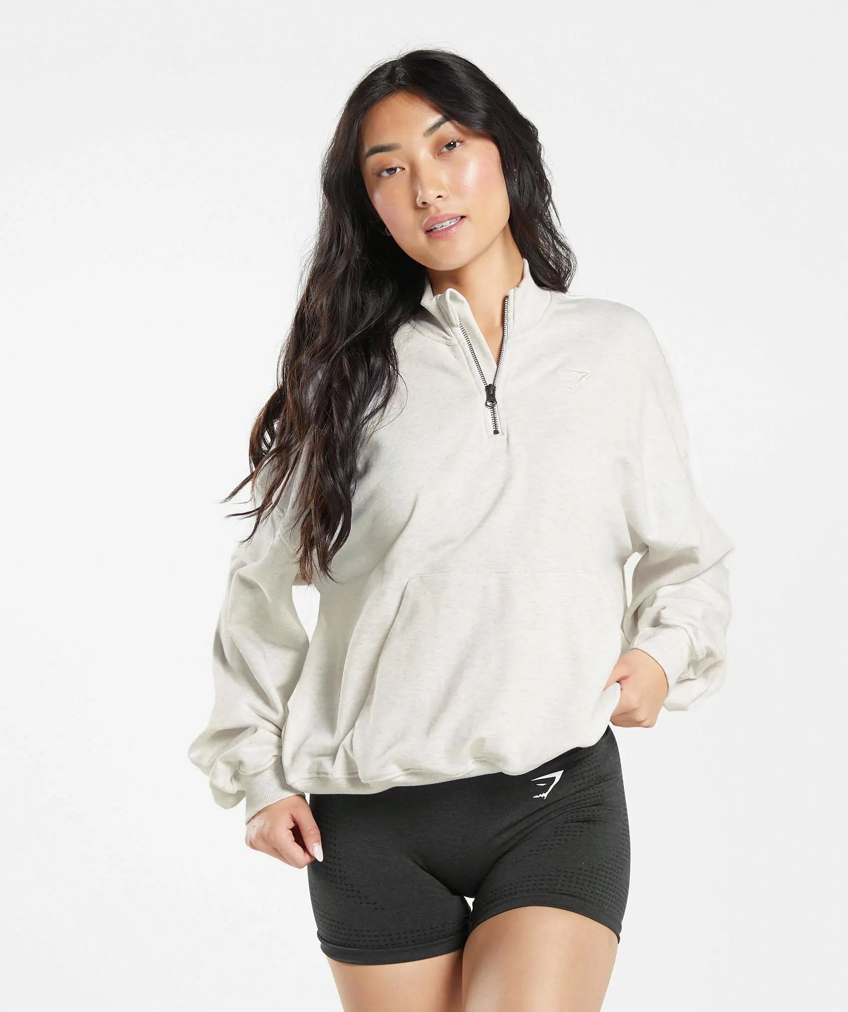 تصميم عصري لـ Rest Day Sweats 1/2 Zip Pullover من Gymshark | متحدون نحن نتعرق.