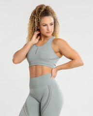 Renew Seamless Sports Bra | Mud Green WOMEN'S BEST