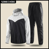 Sauna Suit Unisex Gym Clothing Set Full Body Sweating Sportswear Women Boxing Training Running Fitness Weight Loss Tracksuit