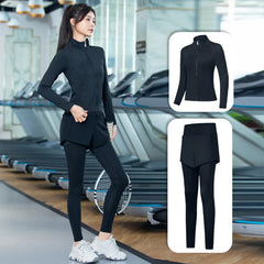 2 Pcs Yoga Suit Set Women Running Sports Gym Morning Run Spring Summer Professional Quick Dry Clothes Autumn Fashion Fitness
