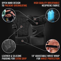 MaxLift Open-Back Gloves Flamin' Fitness
