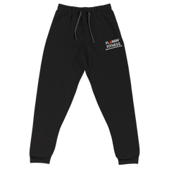 Women's Black Embroidered Logo Joggers Flamin' Fitness