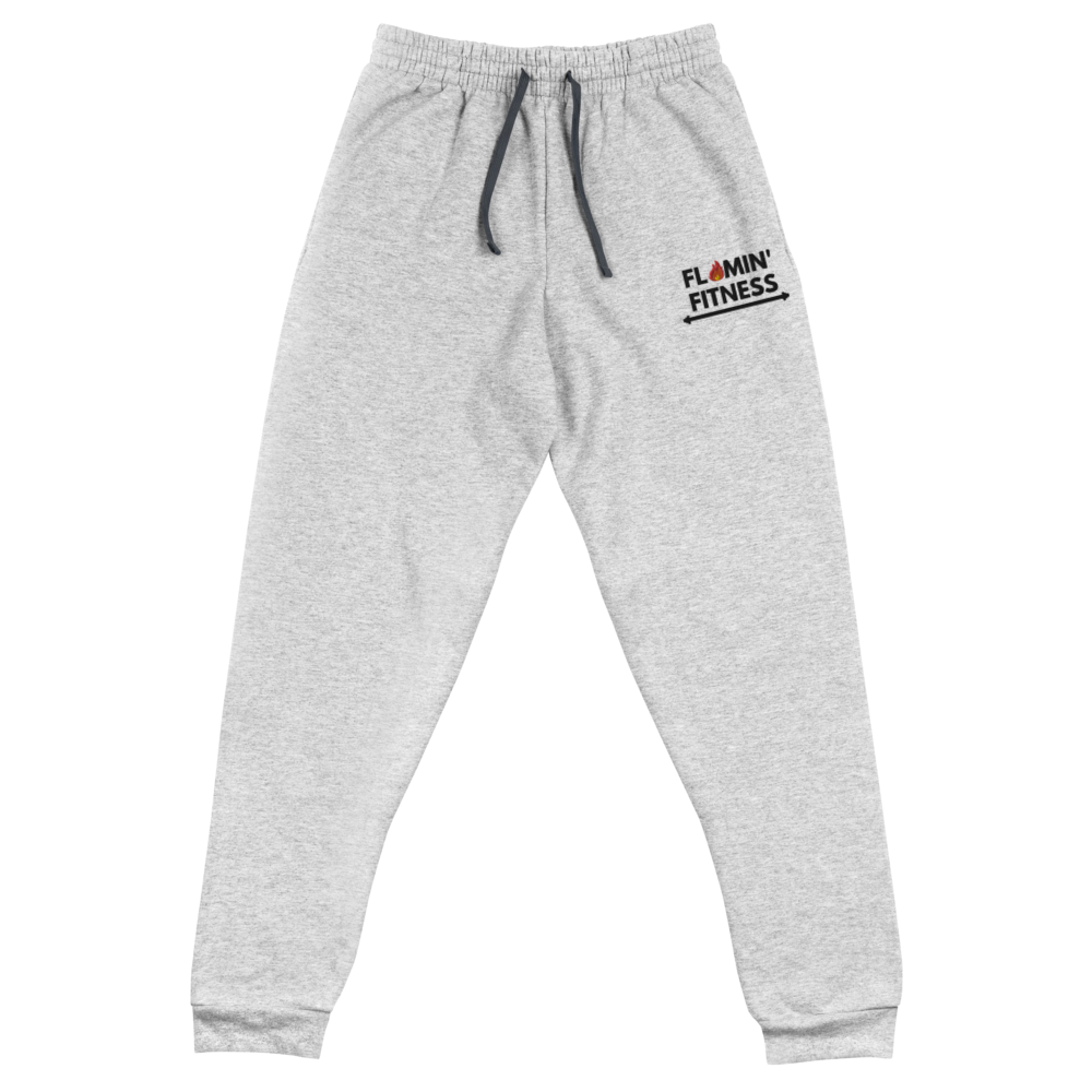 Women's Athletic Heather Embroidered Logo Joggers Flamin' Fitness