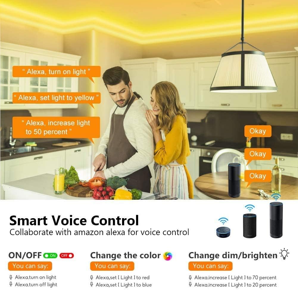 مجموعة إضاءة خلفية تلفزيون 2M LED لزينة خزان السمك للحاسوب المكتبي من البولي كربونات، شاشة RGB مقاومة للماء مع جهاز تحكم عن بعد، تعمل باليو إس بي، من جلوكلوز، متعدد الألوان، 2 ميتر