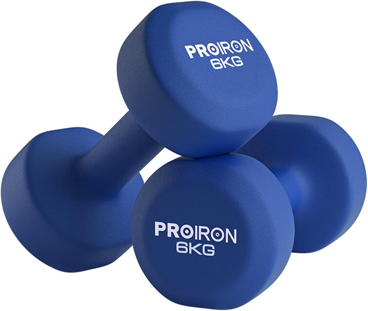 PROIRON Neoprene Dumbbells Weights Exercise & Fitness Dumbbells in 1kg 1.5kg 2kg 3kg 4kg 5kg 6kg 8kg 10kg Pair