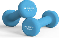 PROIRON Neoprene Dumbbells Weights Exercise & Fitness Dumbbells in 1kg 1.5kg 2kg 3kg 4kg 5kg 6kg 8kg 10kg Pair