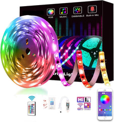 مجموعة إضاءة خلفية تلفزيون 2M LED لزينة خزان السمك للحاسوب المكتبي من البولي كربونات، شاشة RGB مقاومة للماء مع جهاز تحكم عن بعد، تعمل باليو إس بي، من جلوكلوز، متعدد الألوان، 2 ميتر