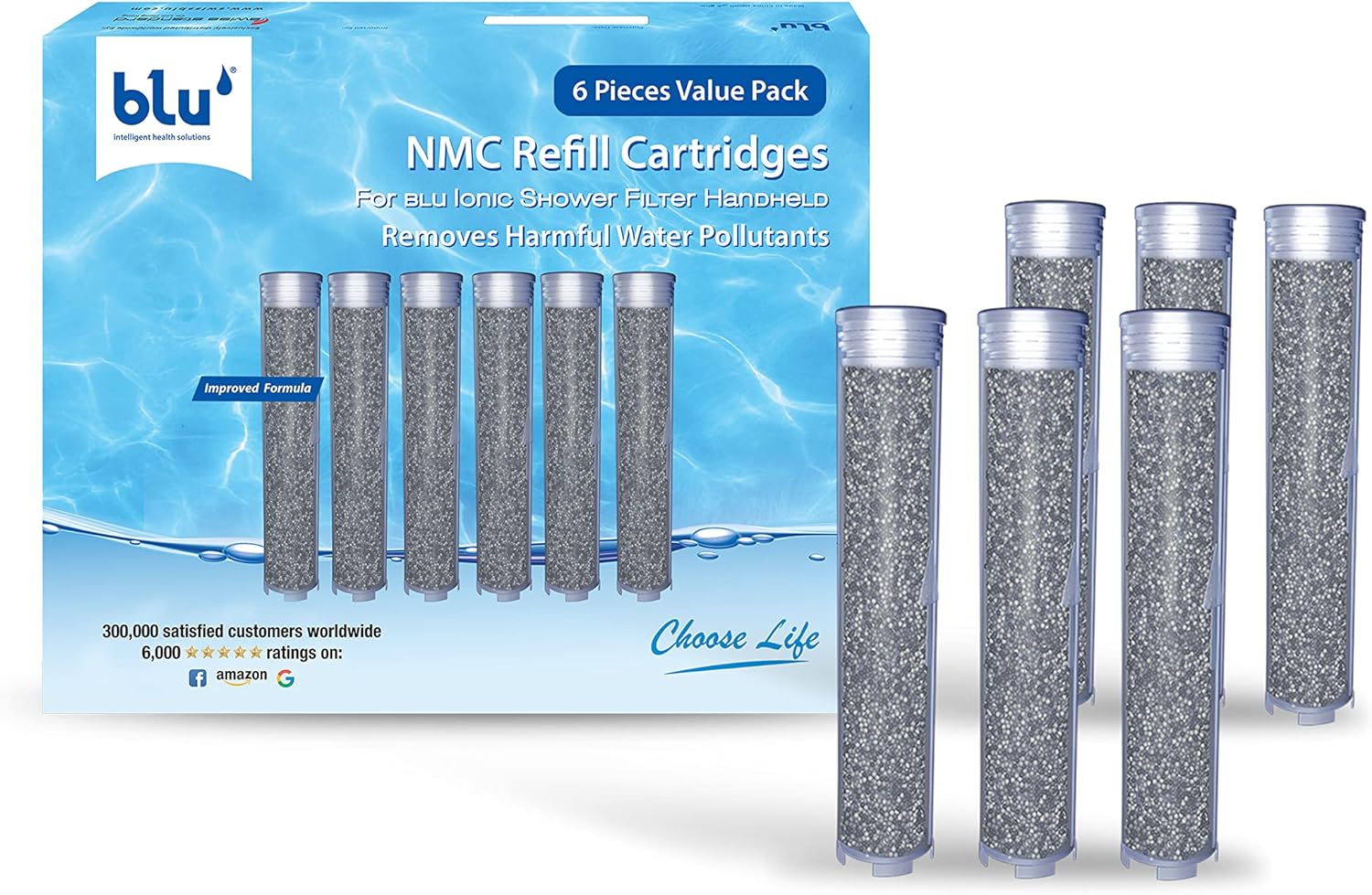 فلتر استحمام بلو- رأس الدش المعالج بفلتر متعدد المراحل