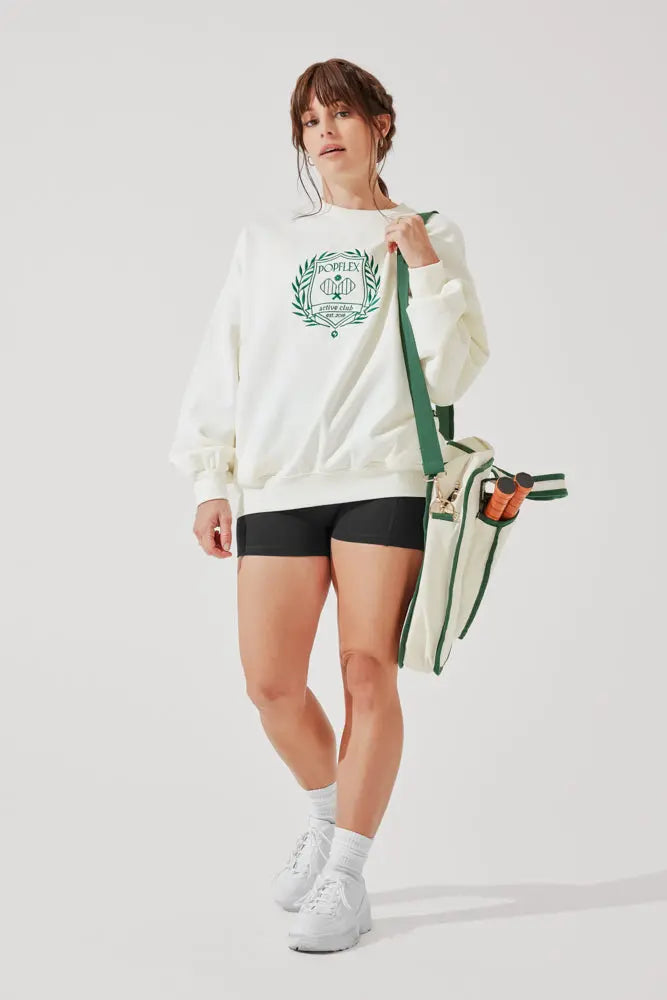 Popflex Active Club Cloud Crew Neck Sweater - Cream POPFLEX®