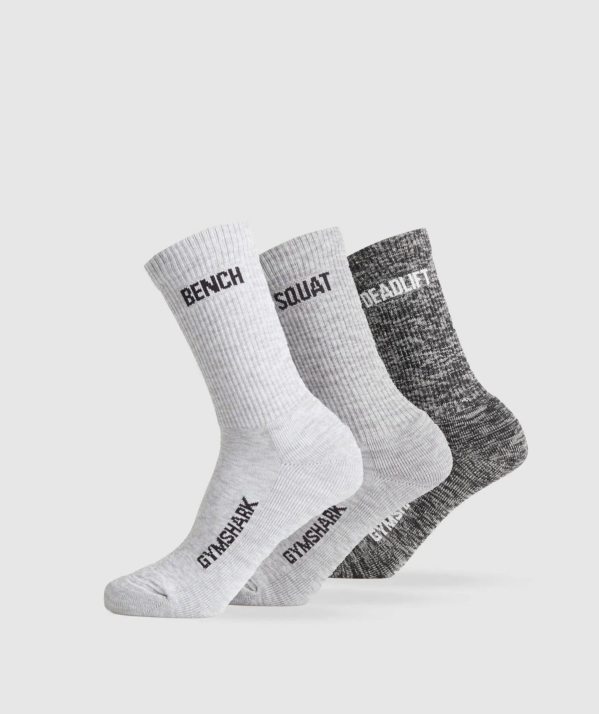 GFX Marl Crew Socks 3pk SAUDI SHARK