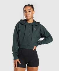 GS Power Crop Zip Hoodie Gymshark | United We Sweat