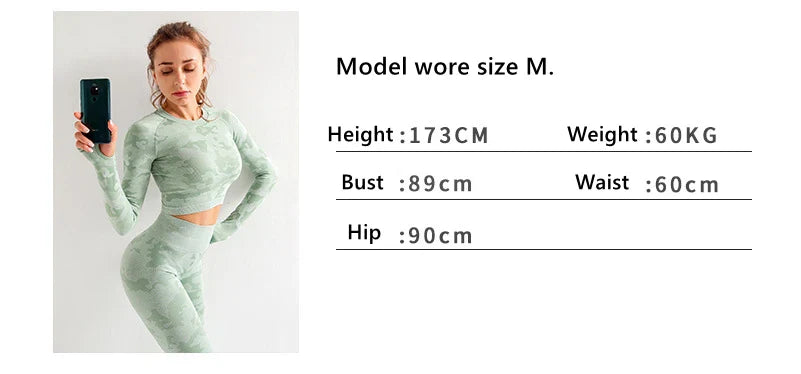 Tie Dyeing Seamless Yoga Set Gym Fitness Two Piece Set Women Clothing Sexy Back Crop Top High Waist Workout Leggings Sportswear