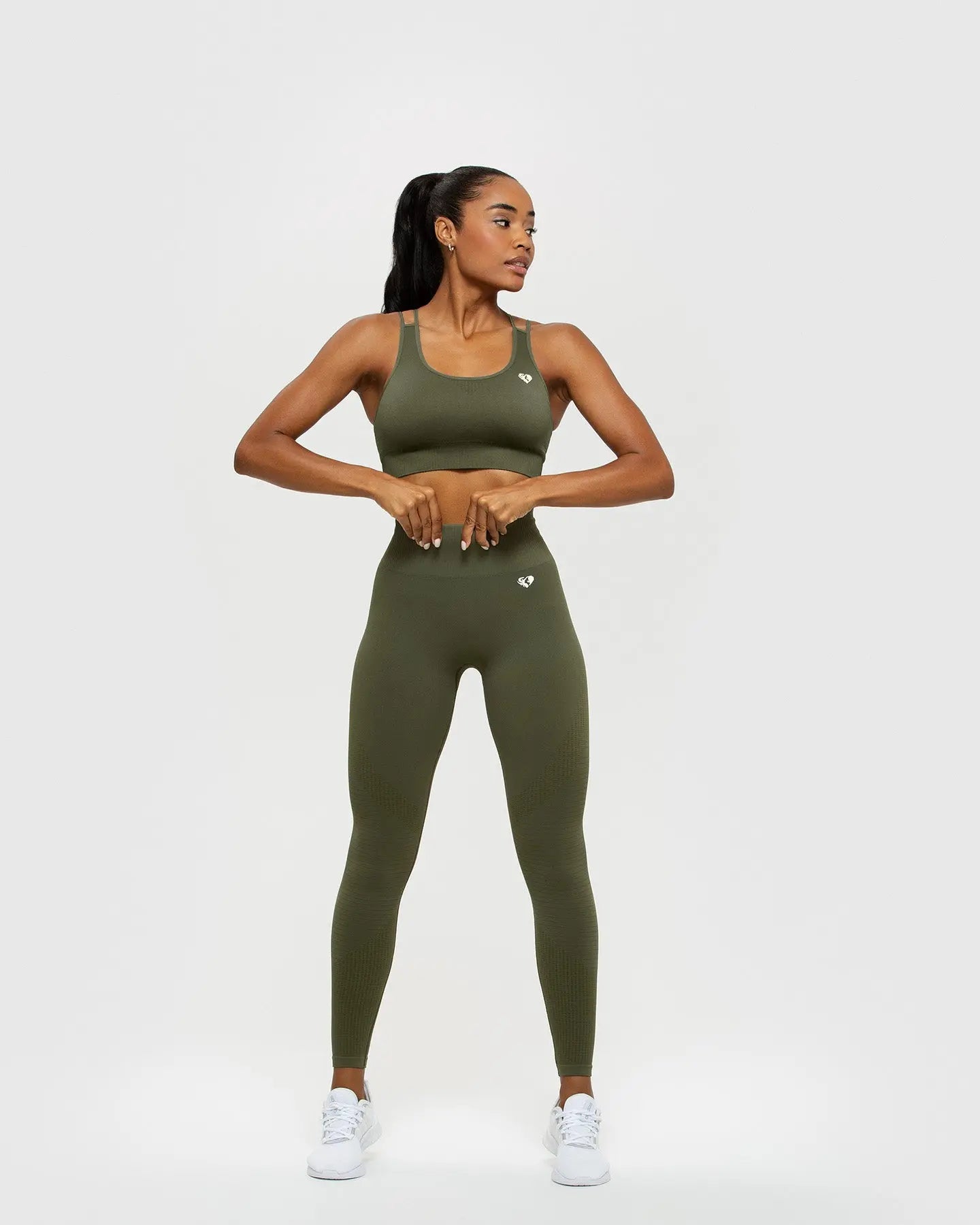 Power Seamless Leggings | Khaki WOMEN'S BEST