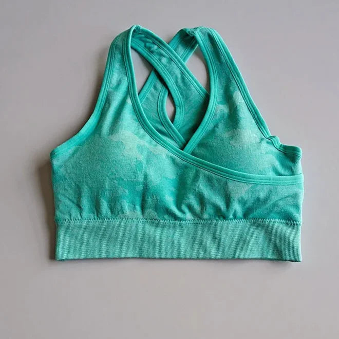 Tie Dyeing Seamless Yoga Set Gym Fitness Two Piece Set Women Clothing Sexy Back Crop Top High Waist Workout Leggings Sportswear