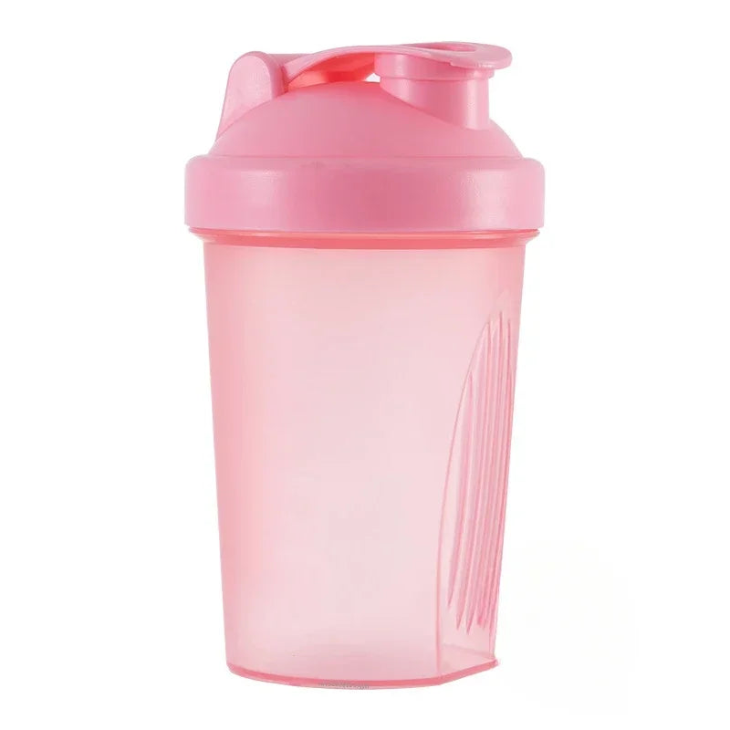 400ML Shaker Bottle with Stainless Ball BPA Free Plastic Protein Shakes Leakproof for Powder Workout Gym Sport