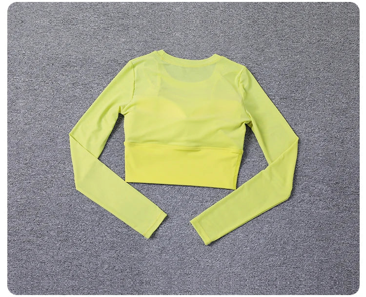 Womens Workout Long Sleeve Yoga Basic Tee Shirt Casual Round Neck Slim Athletic Running Solid T-Shirt Top