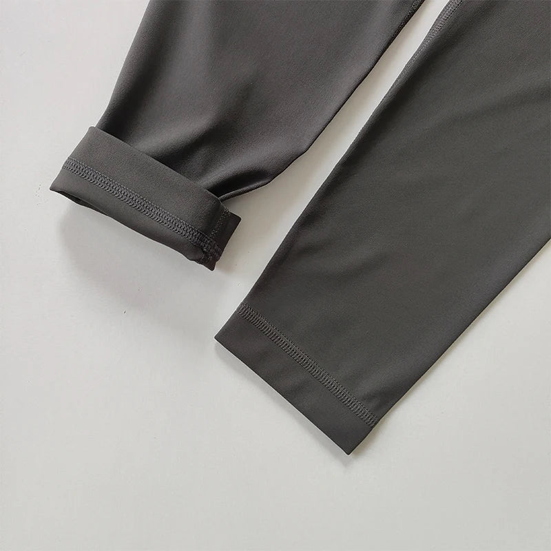 Pocket Sports Nude Yoga Pants Women's High Waist Hip Lift Tight Tight Leggings  Fast-Drying Running and Fitness Pants