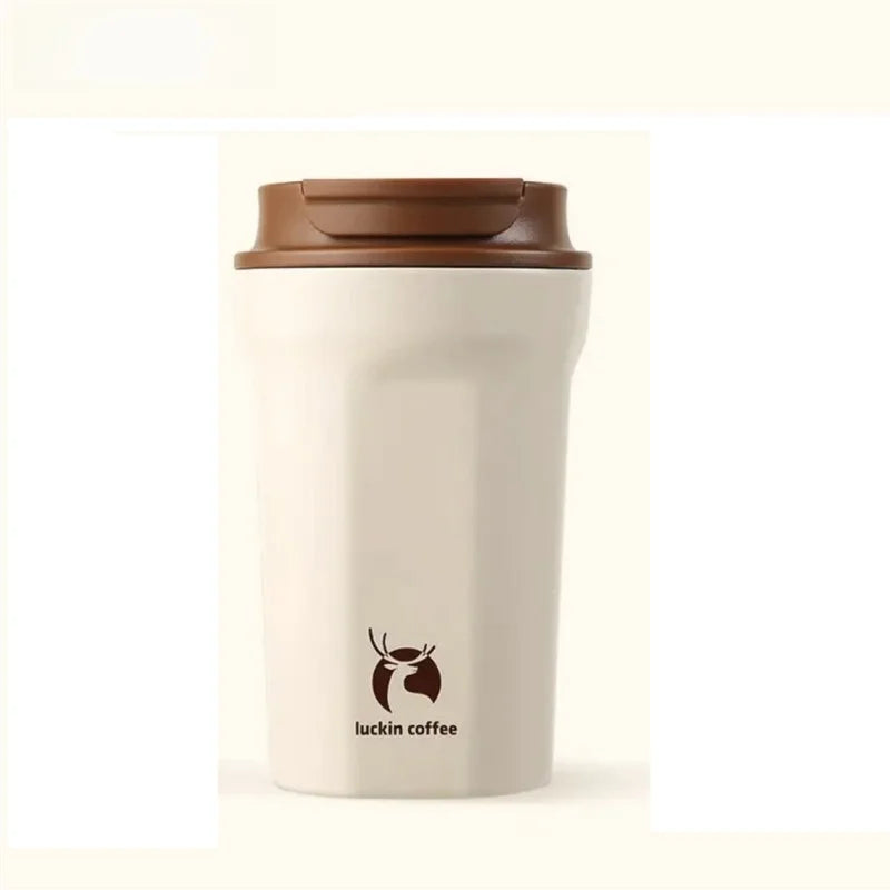 Luin Coffee 304 Stainl Steel Double Drink Insulated Mug 340ml Modern Simple Sle for Outdoor Use Birthday Gift for Frie