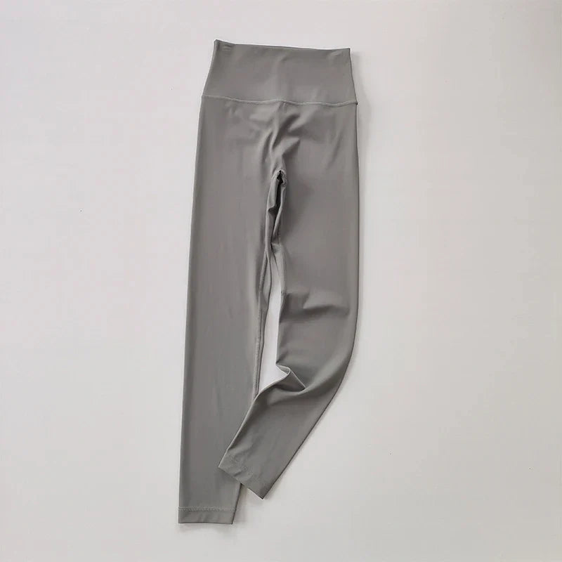 Pocket Sports Nude Yoga Pants Women's High Waist Hip Lift Tight Tight Leggings  Fast-Drying Running and Fitness Pants