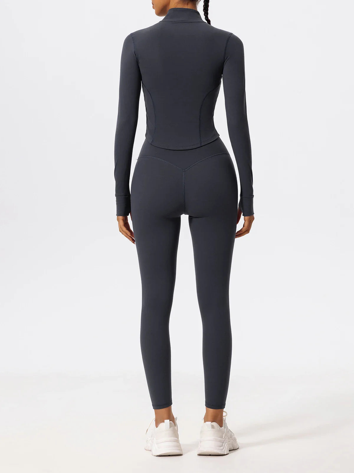 Hearuisavy Ultra-Soft Fabrics Casual Tight Sports Jackets Women Zipper Yoga Clothes Female Quick-Dry Long Sleeve Sportswear