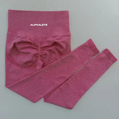 ALPHALETE Women Yoga Pants Leggings Hips Lifting Gym Leggings Seamless Sport Pants High Waist Fitness Leggings Workout Running