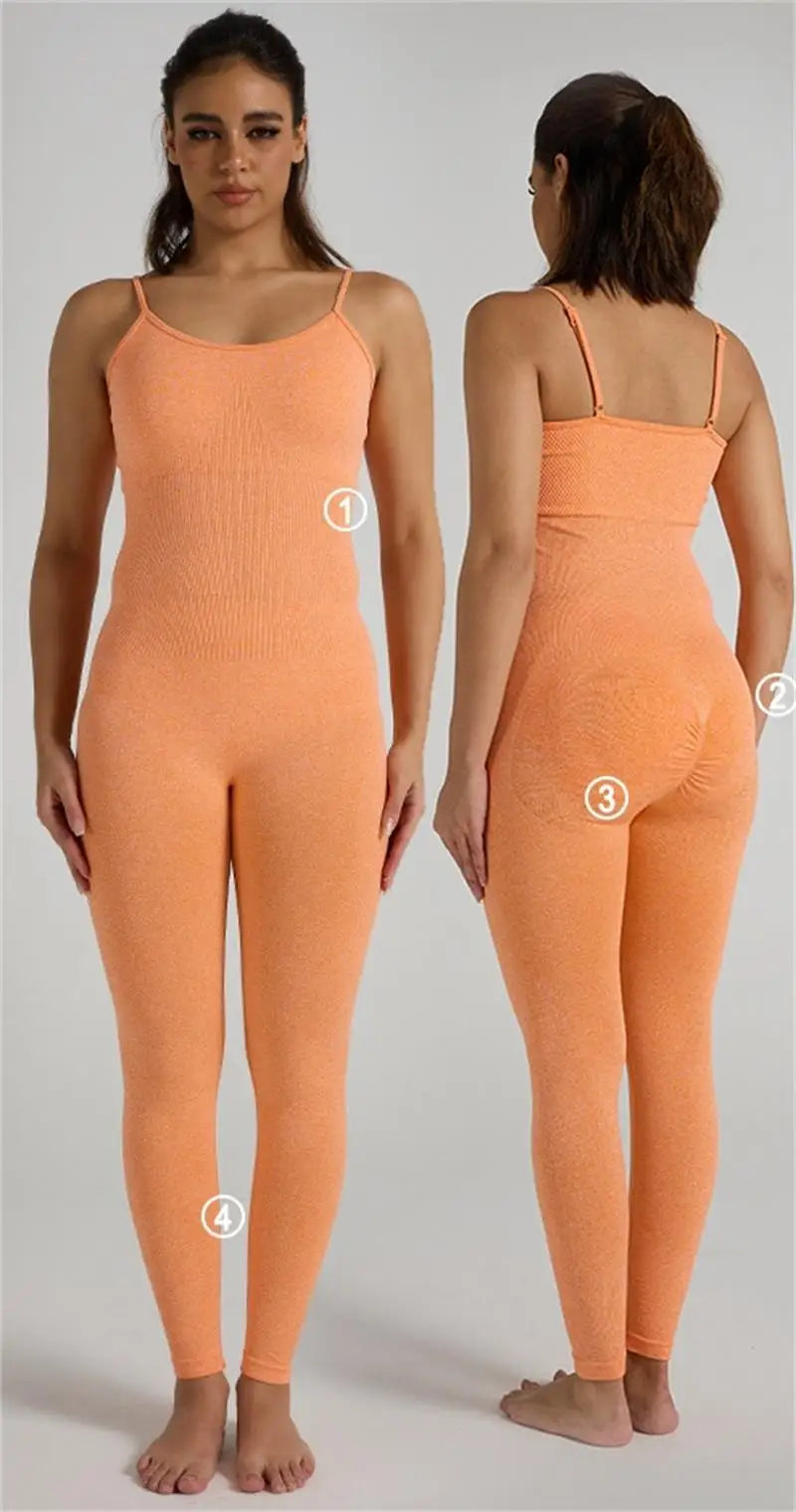 Bodycon Jumpsuit Women Full Seasons Casual Fitness Sporty Playsuit Sleeveless Slim Activewear All In One Jumpsuit Clothing Lady