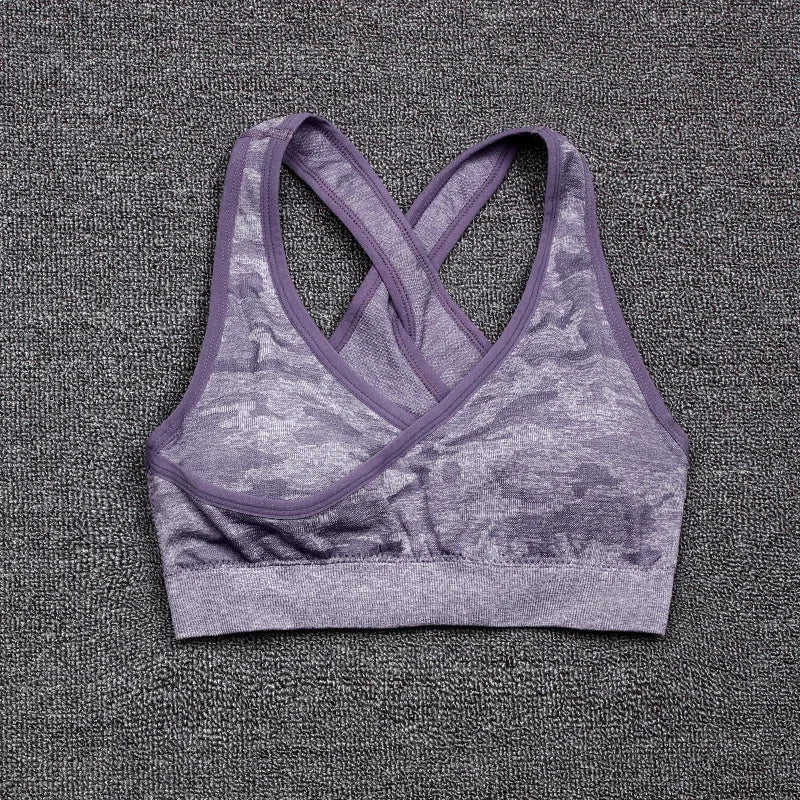 Tie Dyeing Seamless Yoga Set Gym Fitness Two Piece Set Women Clothing Sexy Back Crop Top High Waist Workout Leggings Sportswear