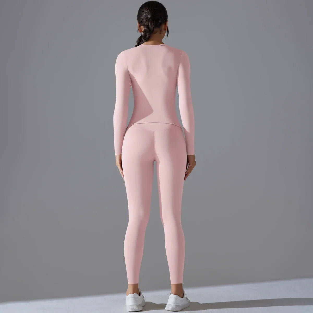 Yoga Suit Sports Set Sleeve Breathable Stretchy GYM Yoga Slim Fitness Active Top BreathableTummy Control Slimming Booty Leggings