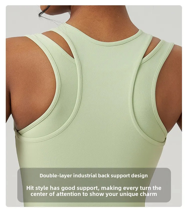 Yoga Vest Women Gym Sleeveless Sport Shirt Fitness Training Sportswear Vest Outdoor Running Sport Tank Tops