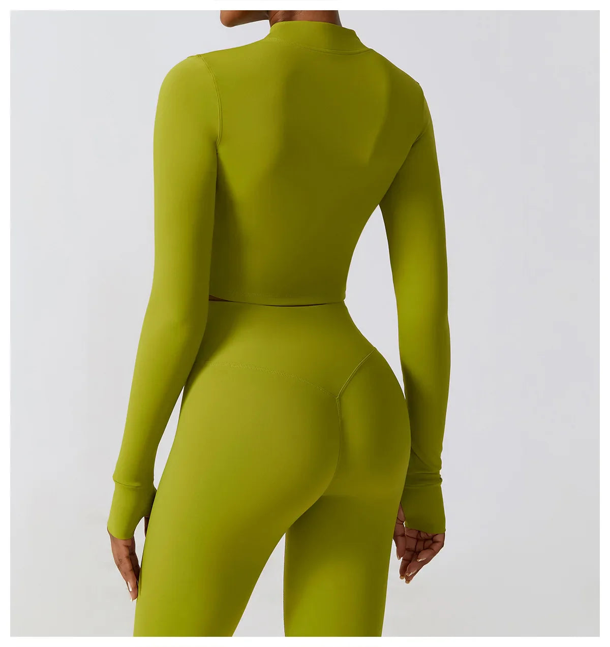 Women's Long Sleeve Top Zipper Jacket Yoga Shirts Running T-Shirt Workout Fitness Gym Sports Top Training Crop Top Clothes