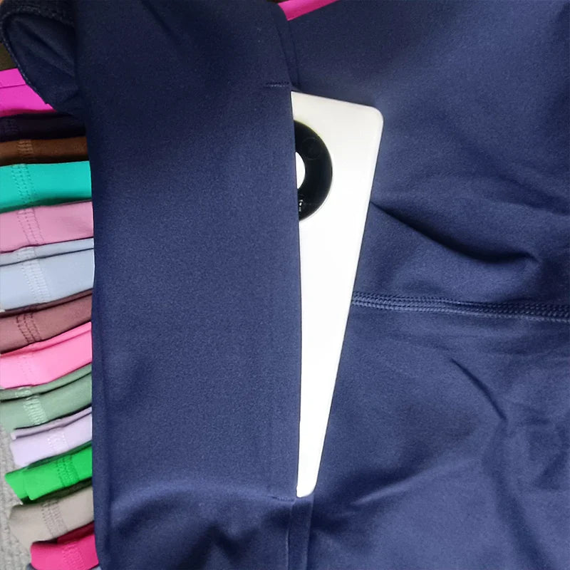 High Waist Sport Leggings plus Size Women's Gym Yoga Pants Soft Athletic Training Joggers with Pocket