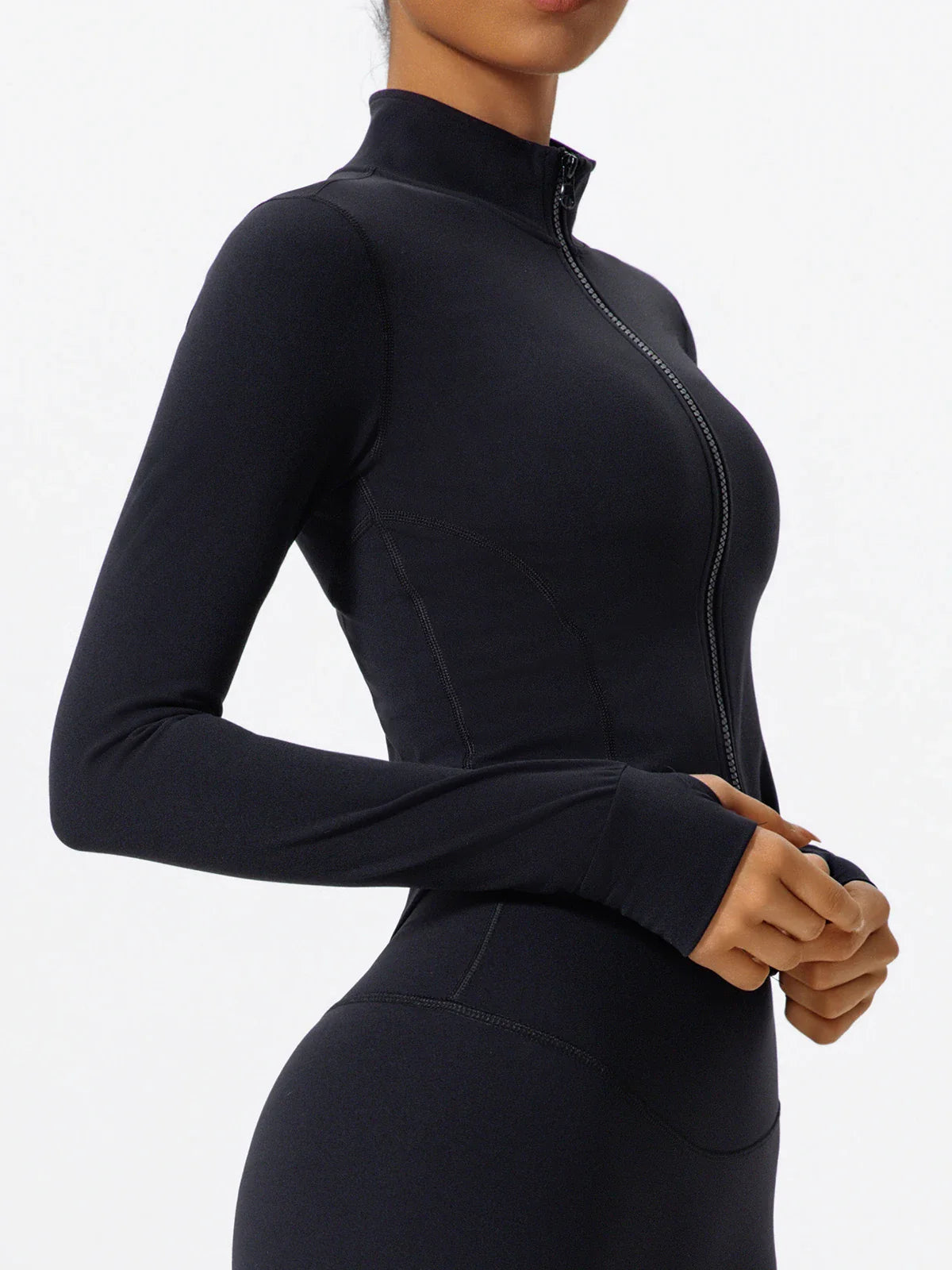 Hearuisavy Ultra-Soft Fabrics Casual Tight Sports Jackets Women Zipper Yoga Clothes Female Quick-Dry Long Sleeve Sportswear