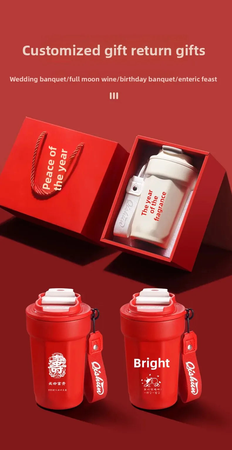 Portable 316 Stainless Steel Coffee Insulated Mug Octagonal Shape Travel Water Cup with Logo Printing Companion Mug for Men