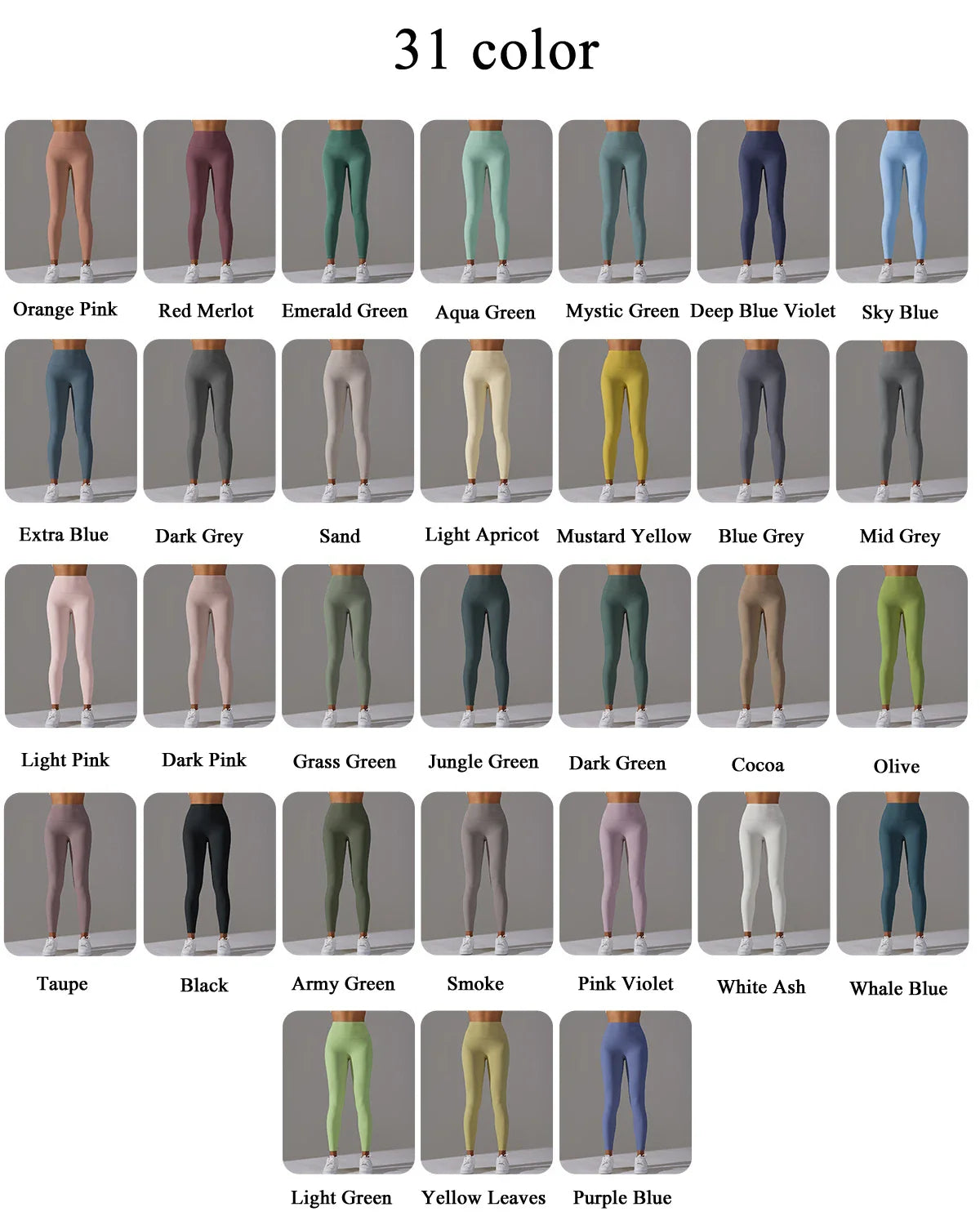 High Waist Naked Feeling Leggings Women Fitness Running Yoga Leggings Pants Energy Gym Tight Leggings Casual Workout Leggings