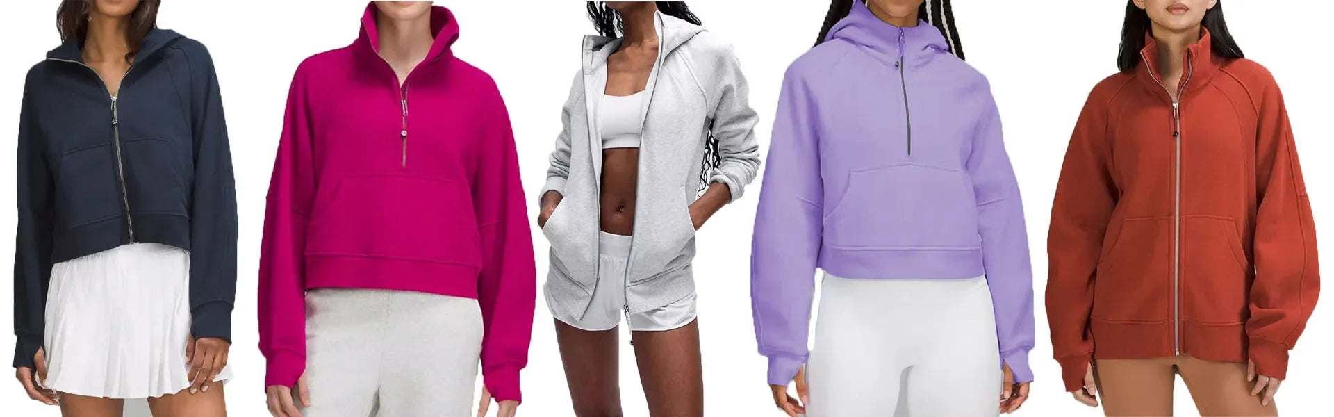 LULU Women's Thickened Hoodie Sweatshirt Zipper Sportswear Yoga Outdoor Fitness Casual Loose Style Autumn Winter Collection