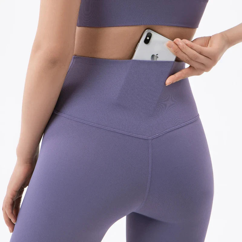 Women Yoga Leggings Gym Sports Pants With Pockets High Waist Tights Plus Size Fitness Pants Running Workout Training Trousers