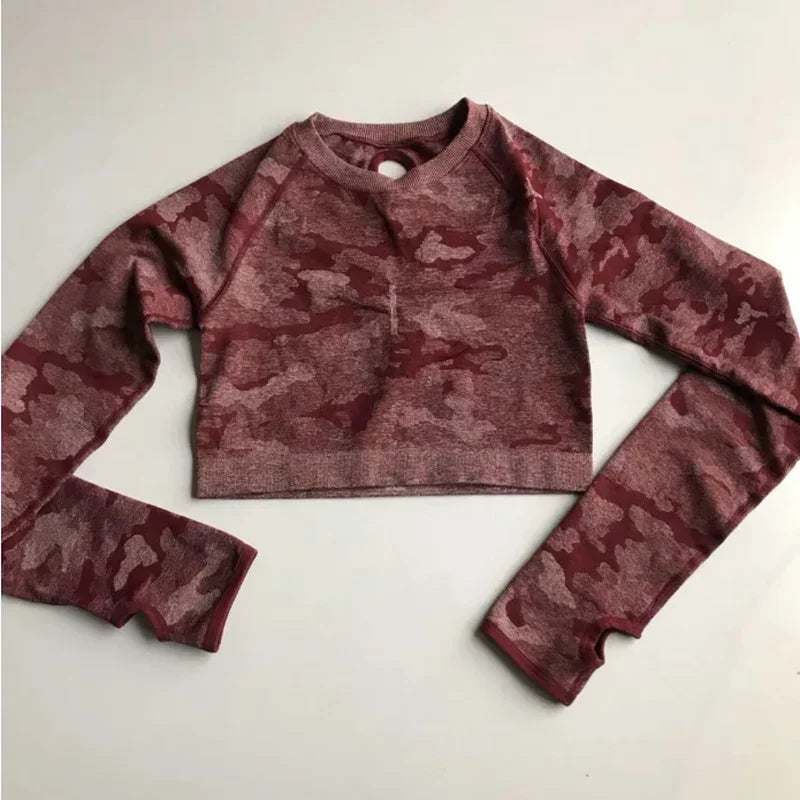 Tie Dyeing Seamless Yoga Set Gym Fitness Two Piece Set Women Clothing Sexy Back Crop Top High Waist Workout Leggings Sportswear