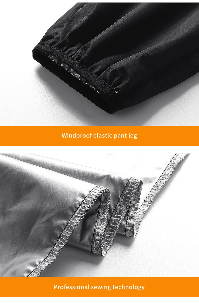 Sauna Suit Unisex Gym Clothing Set Full Body Sweating Sportswear Women Boxing Training Running Fitness Weight Loss Tracksuit