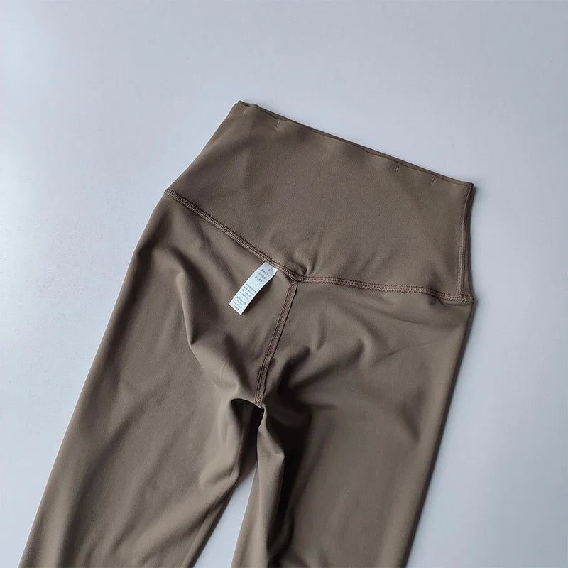 Pocket Sports Nude Yoga Pants Women's High Waist Hip Lift Tight Tight Leggings  Fast-Drying Running and Fitness Pants