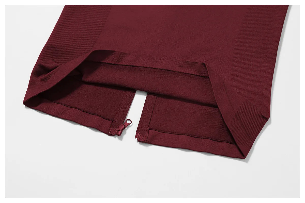 Seamless Yoga Slothes Women's Top Standing Collar Long Sleeved Sports Jacket Running Training Fitness Top Windproof Running Suit