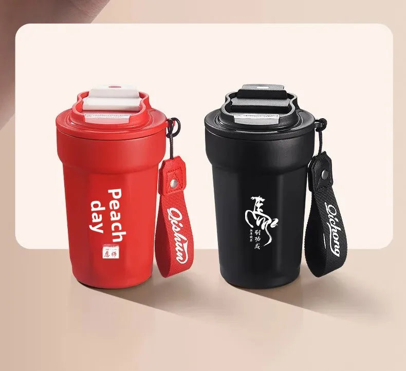 Portable 316 Stainless Steel Coffee Insulated Mug Octagonal Shape Travel Water Cup with Logo Printing Companion Mug for Men