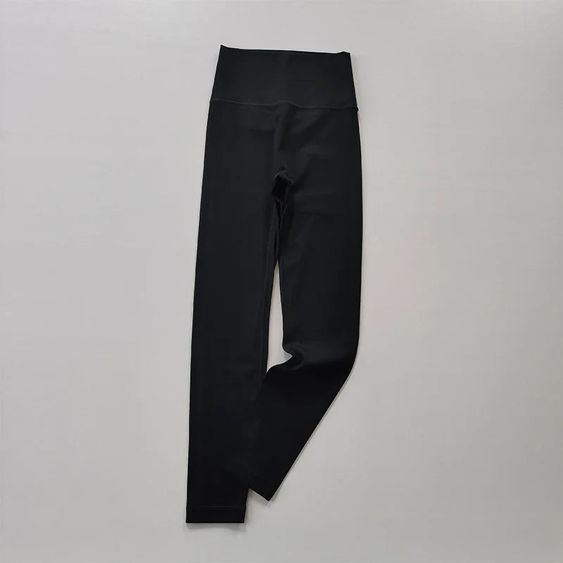 Pocket Sports Nude Yoga Pants Women's High Waist Hip Lift Tight Tight Leggings  Fast-Drying Running and Fitness Pants