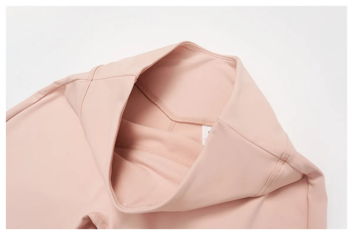 2PCS Yoga Set Workout Sets Women Sportswear Gym Clothing Fitness Zipper Long Sleeve High Waist Leggings Sports Suits Yoga Suit