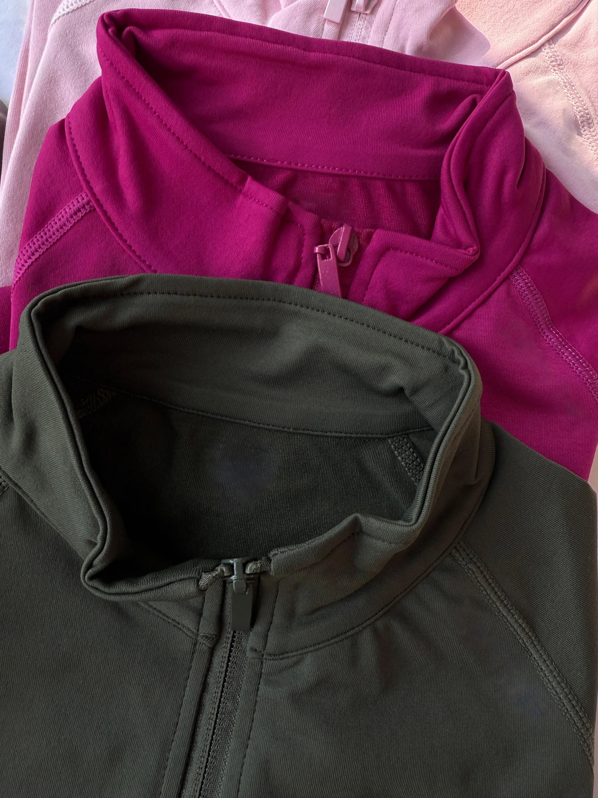 Dynamic Zippy Raglan Sleeve High Stretch Longline Subtle Contour Zip-Up Coat Fitness Activewear Yoga Gym Jacket