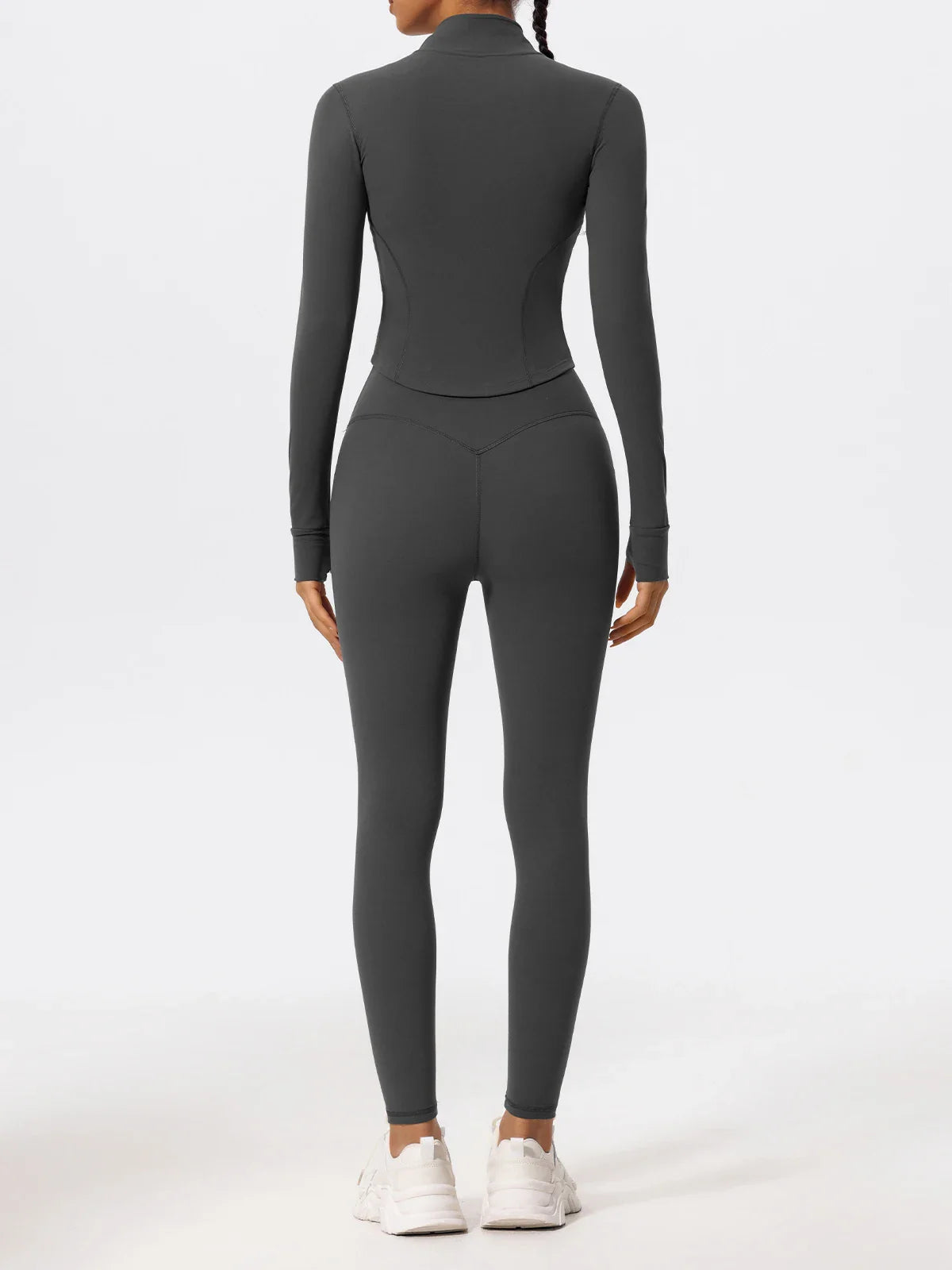 Hearuisavy Ultra-Soft Fabrics Casual Tight Sports Jackets Women Zipper Yoga Clothes Female Quick-Dry Long Sleeve Sportswear